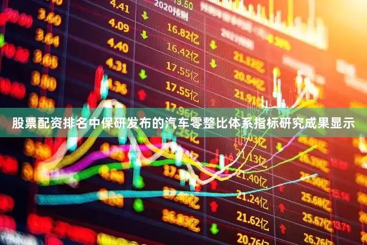 股票配资排名中保研发布的汽车零整比体系指标研究成果显示